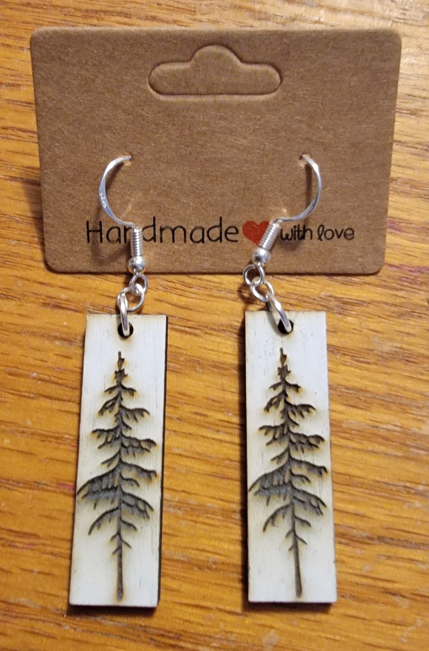 Norwegian Wood Tree Earrings