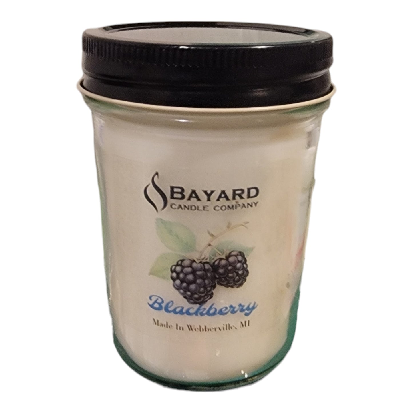 Blackberry Soy Candle by Bayard Candle Company - 8oz strong scent