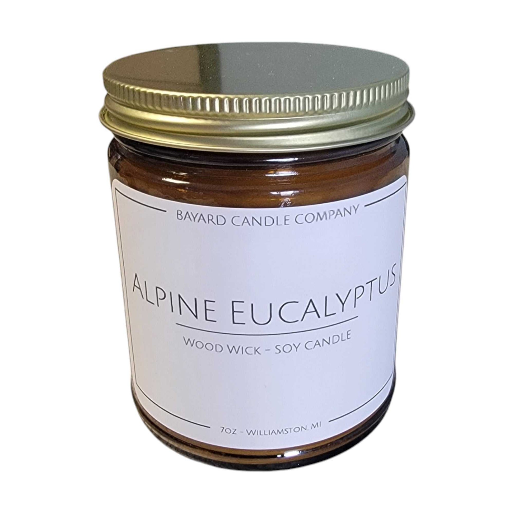 Alpine Eucalyptus Wood Wick Candle 