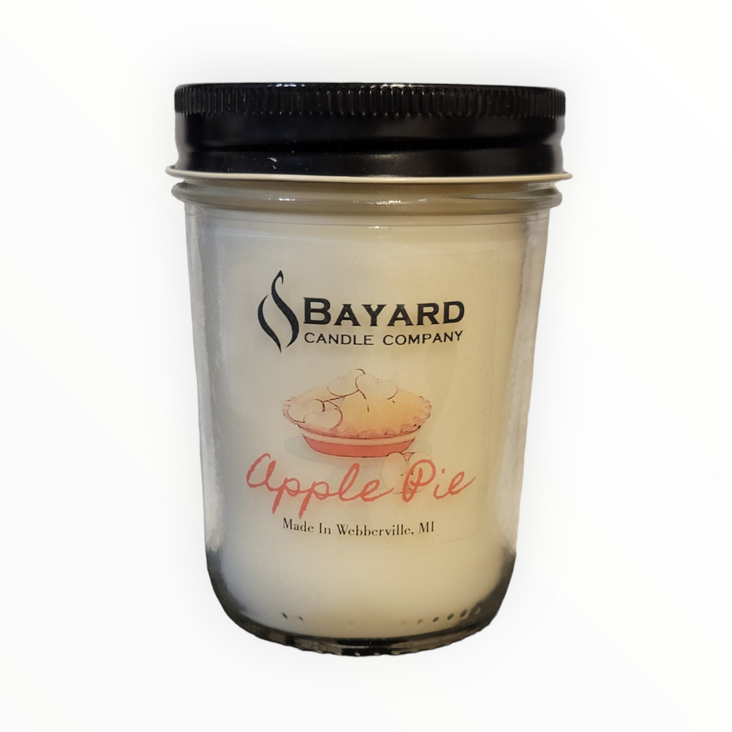 Apple Pie Soy Candle on a white background