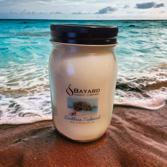 Caribbean Teakwood Candle by Bayard Candle Company