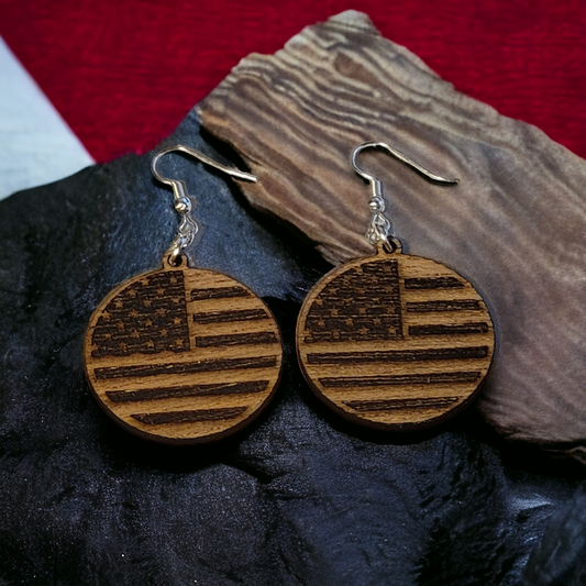 American Flag Earrings