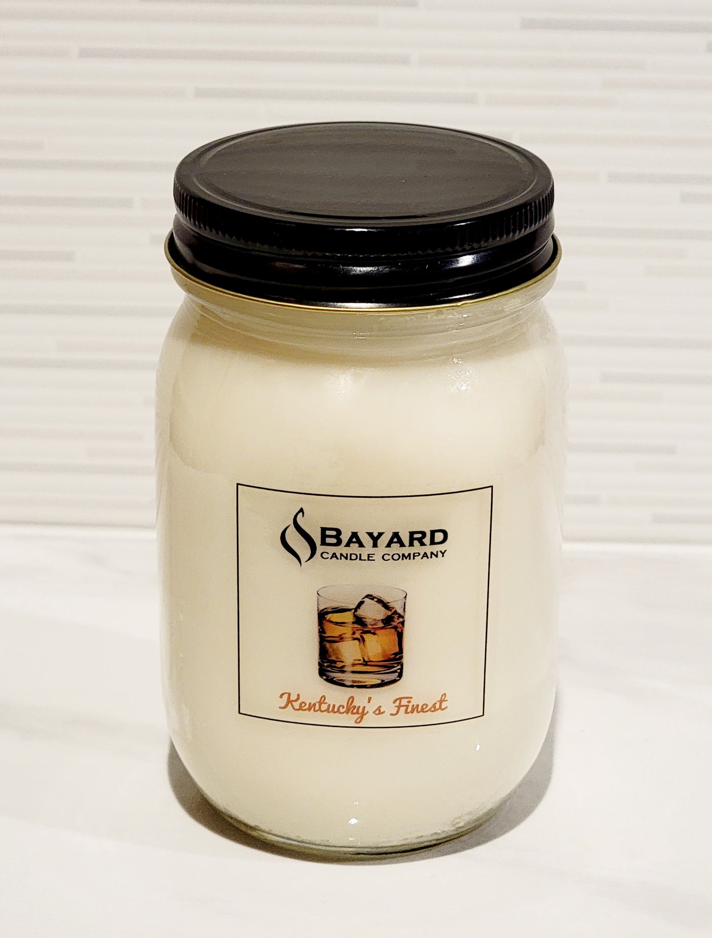 Kentuckys finest soy candle - bourbon scented long lasting