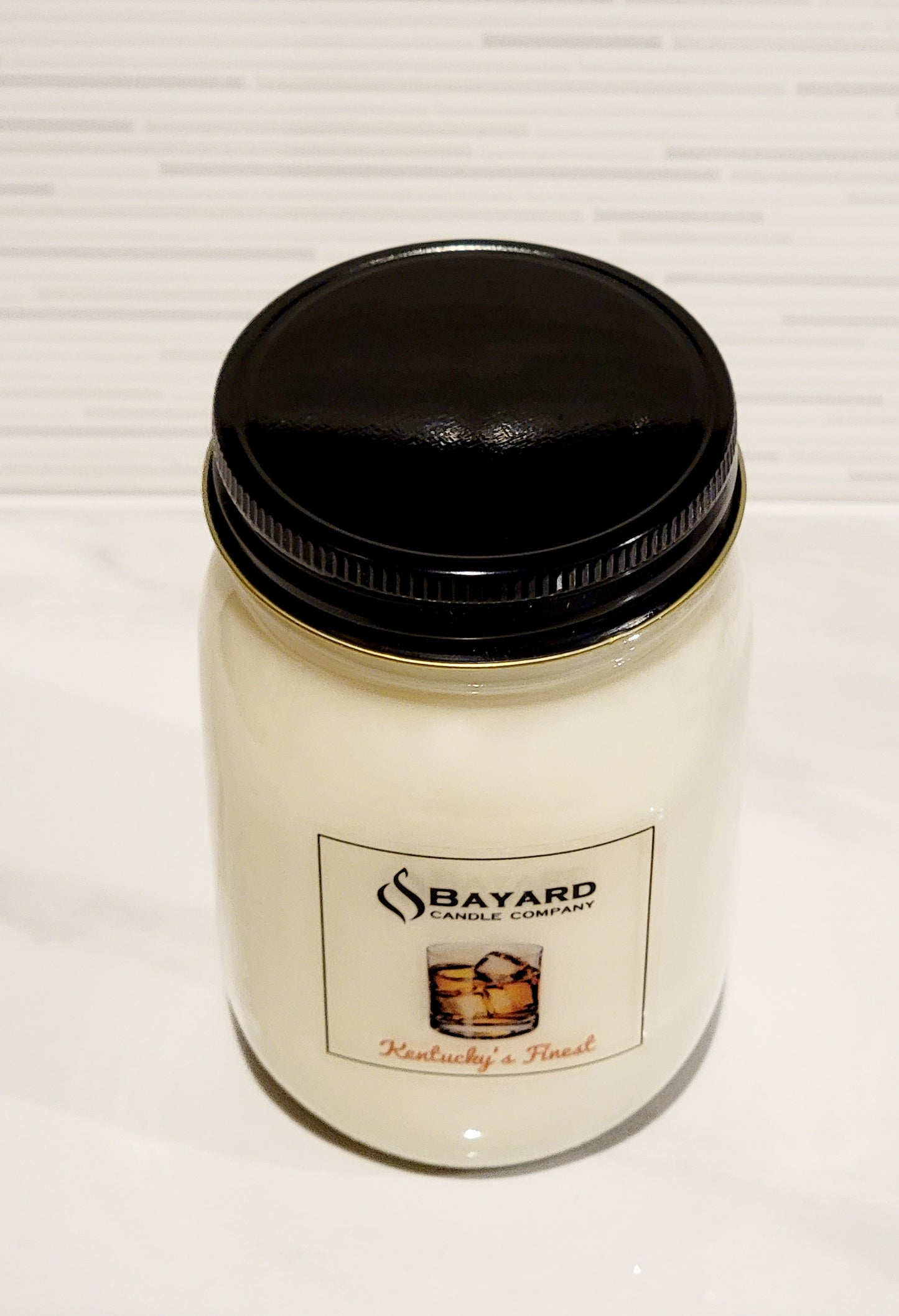 Kentuckys finest soy candle - 16oz with the lid on