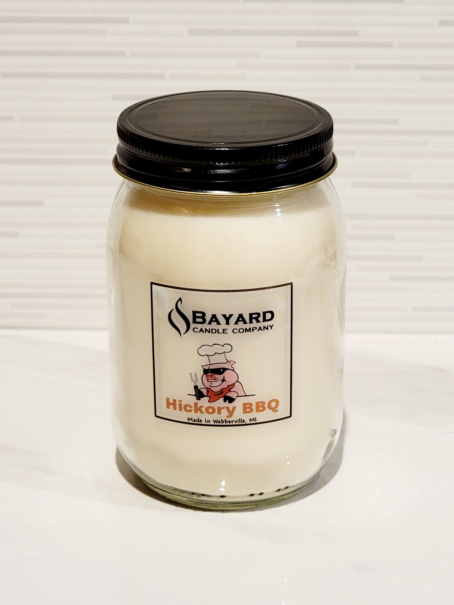 hickory bbq soy candle 16oz