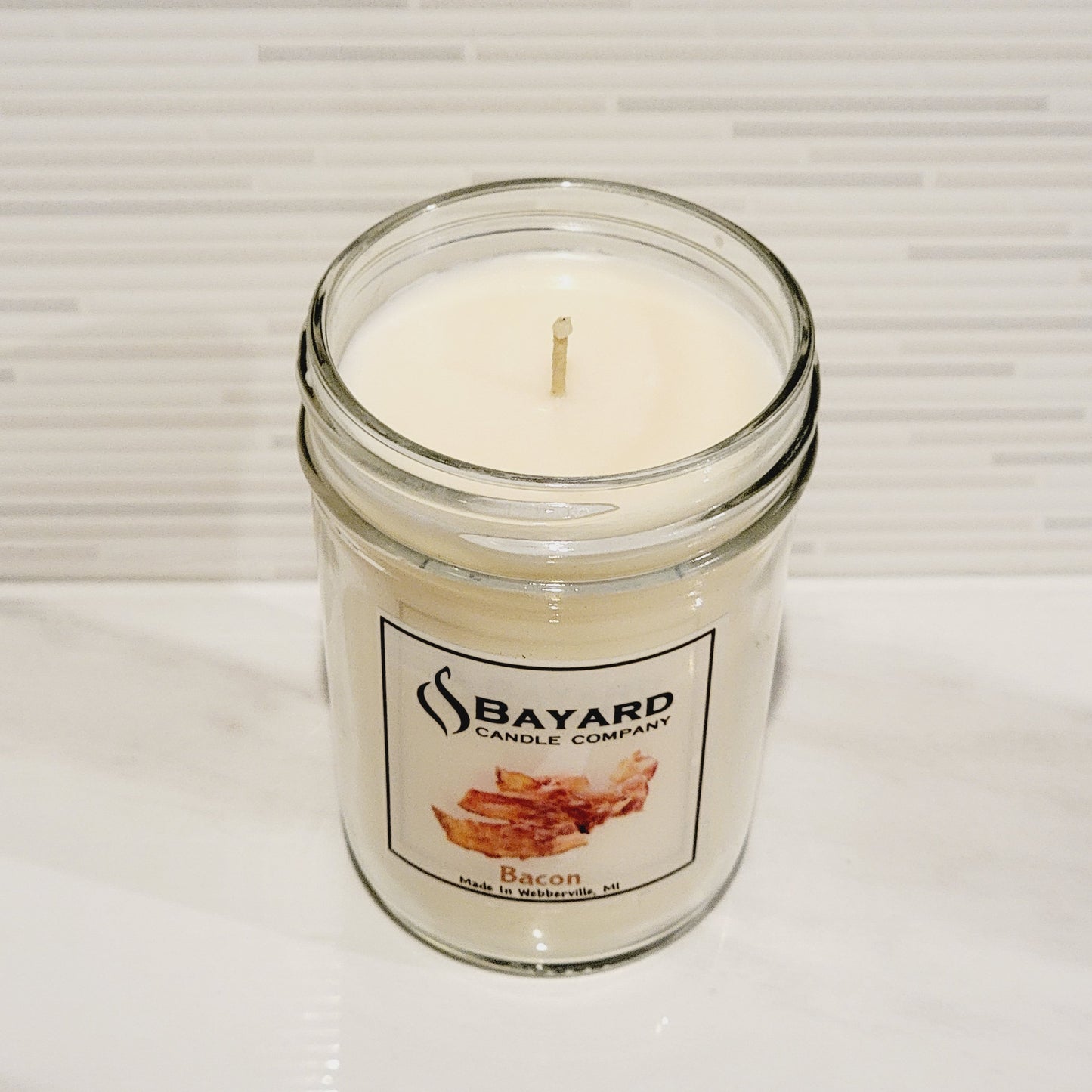 bacon soy candle top off