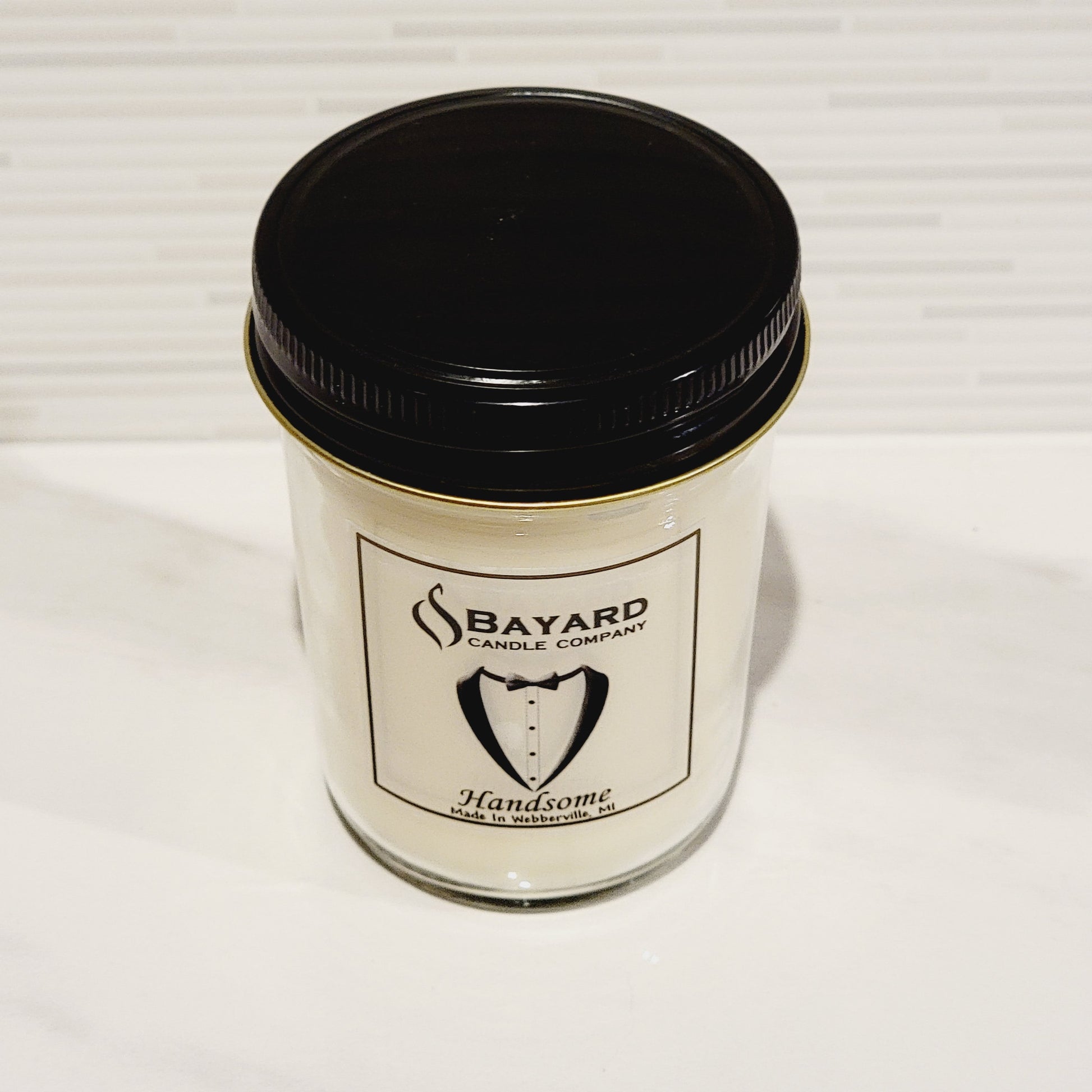 Hansome Soy Candle in a kitchen