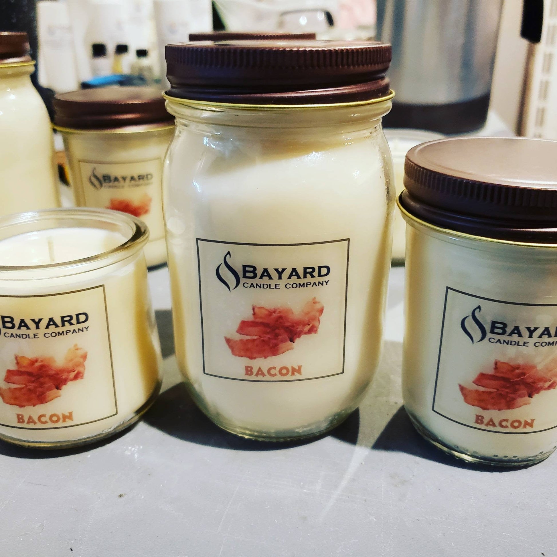 bacon soy candle 8oz and 16oz